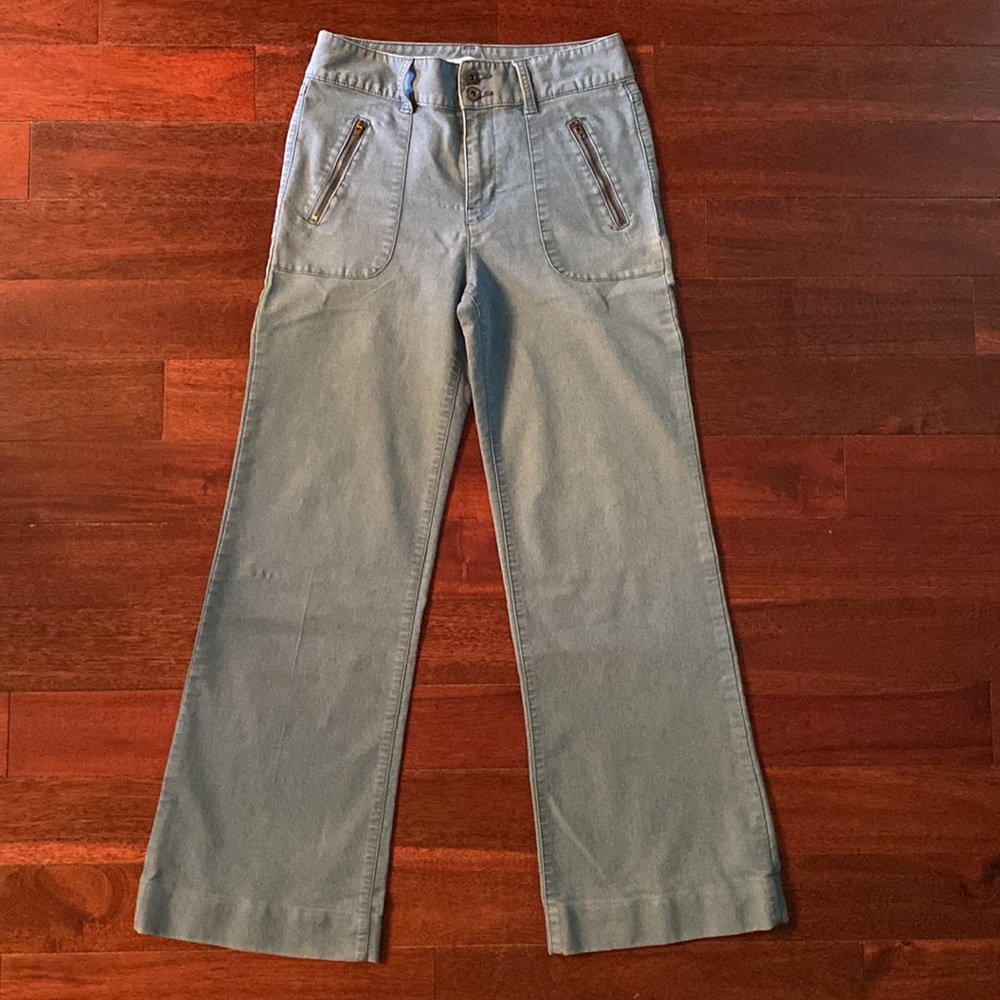 French Connection High Rise Wide Leg Crop Jeans
